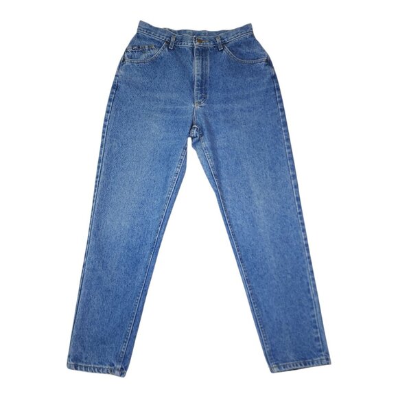 Vintage Lee High-Waisted Womens Denim Jeans Size 13 Med Heavyweight Made in US - Picture 9 of 9